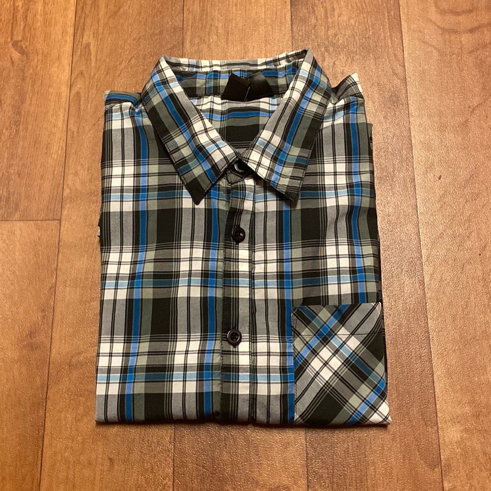 Rusty Button Down Plaid Shirt